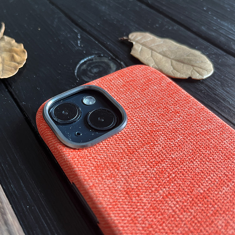 Pumpkin Orange Wool Phone Case—MagSafe Compatible