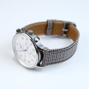 Green and Khaki Houndstooth Watch Strap