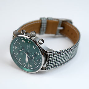 Green Houndstooth Watch Strap