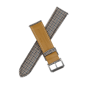 Green and Khaki Houndstooth Watch Strap