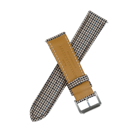 (Bespoke Item) Light Brown & Black Royal VV150 Houndstooth Strap