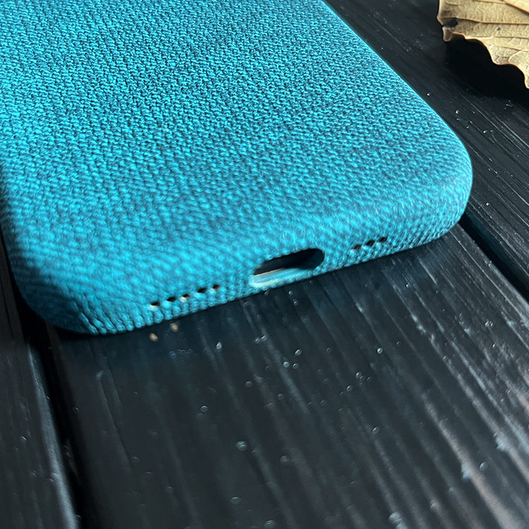 Sky Blue Wool Phone Case—MagSafe Compatible