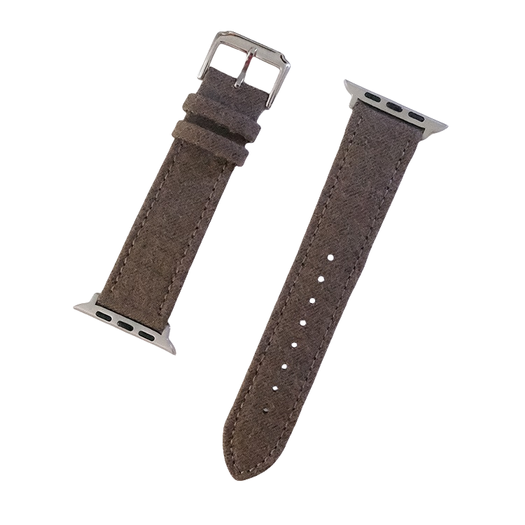 Premium Flannel Brown Wool Watchband