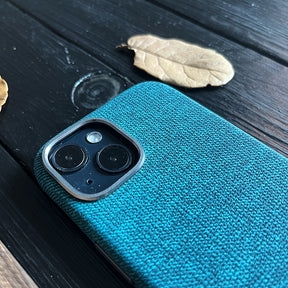 Sky Blue Wool Phone Case—MagSafe Compatible