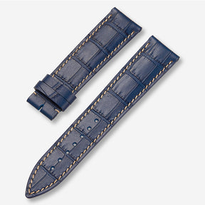 (NEW IN) ITALIAN Calfskin Dark Blue Watch Bands（Not eligible for the buy 2, get 1 free offer）