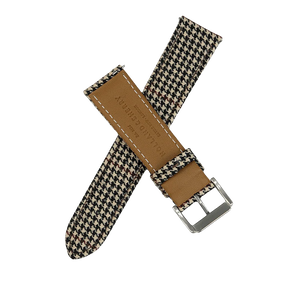 (Bespoke Item) Light Brown & Red Royal VV150 Houndstooth Strap