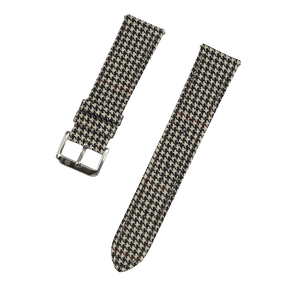 Light Brown and Red Houndstooth Watch Strap