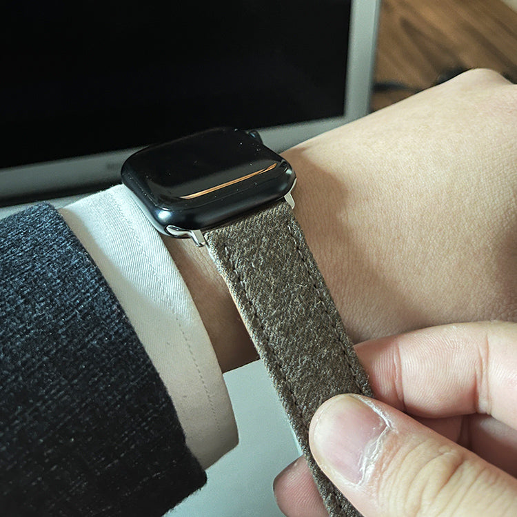 Premium Flannel Brown Wool Watchband