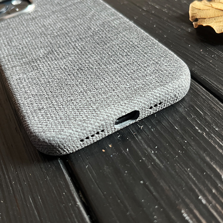 Grey Wool Phone Case—MagSafe Compatible