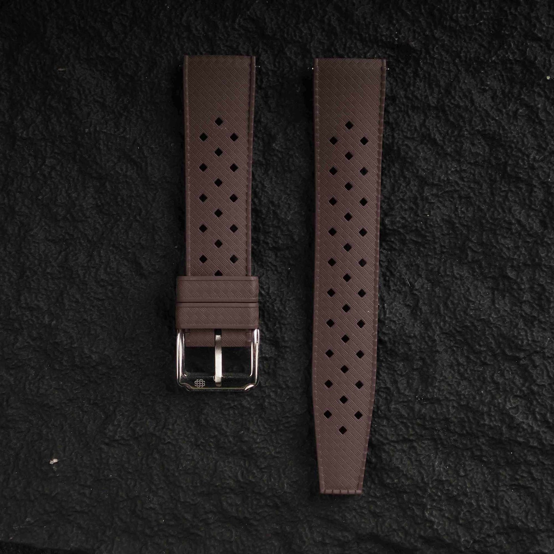 【TROPIC-FKM】Coffee DAI-EL™ Airflow Rubber Strap