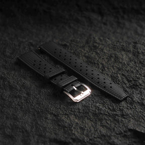 【TROPIC-FKM】Space Black DAI-EL™ Airflow Rubber Strap
