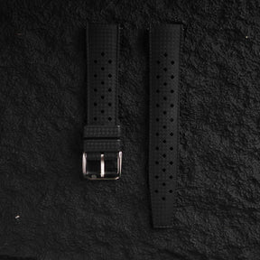 【TROPIC-FKM】Space Black DAI-EL™ Airflow Rubber Strap