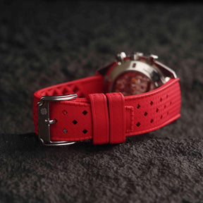 【TROPIC-FKM】Red DAI-EL™ Airflow Rubber Strap