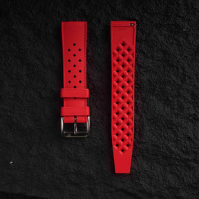 【TROPIC-FKM】Red DAI-EL™ Airflow Rubber Strap