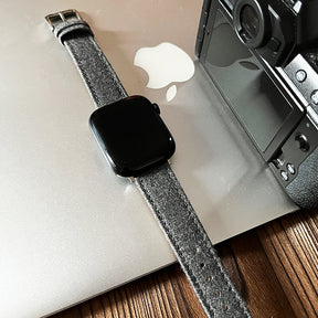 Premium Flannel Gray Wool Watchband