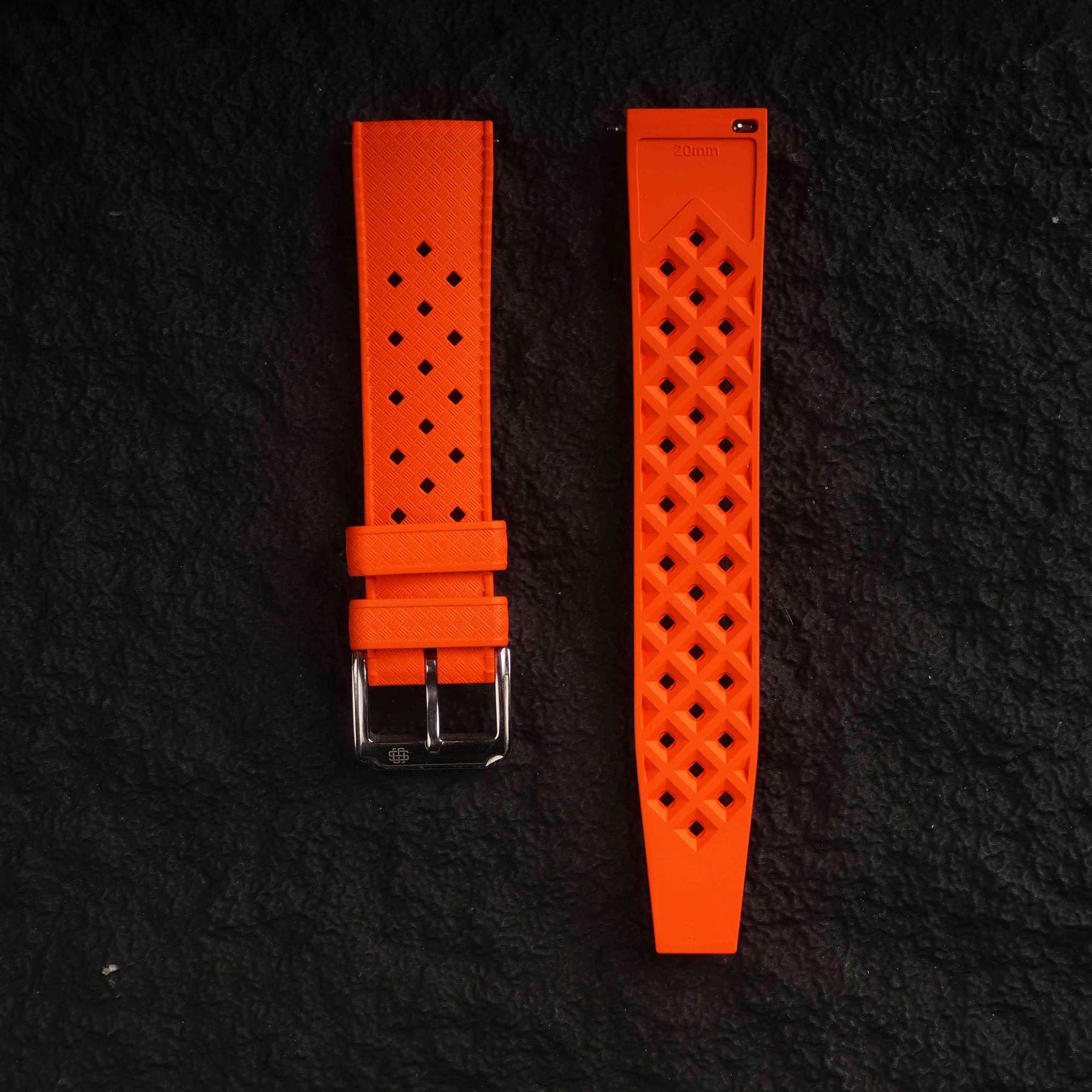 【TROPIC-FKM】Orange DAI-EL™ Airflow Rubber Strap