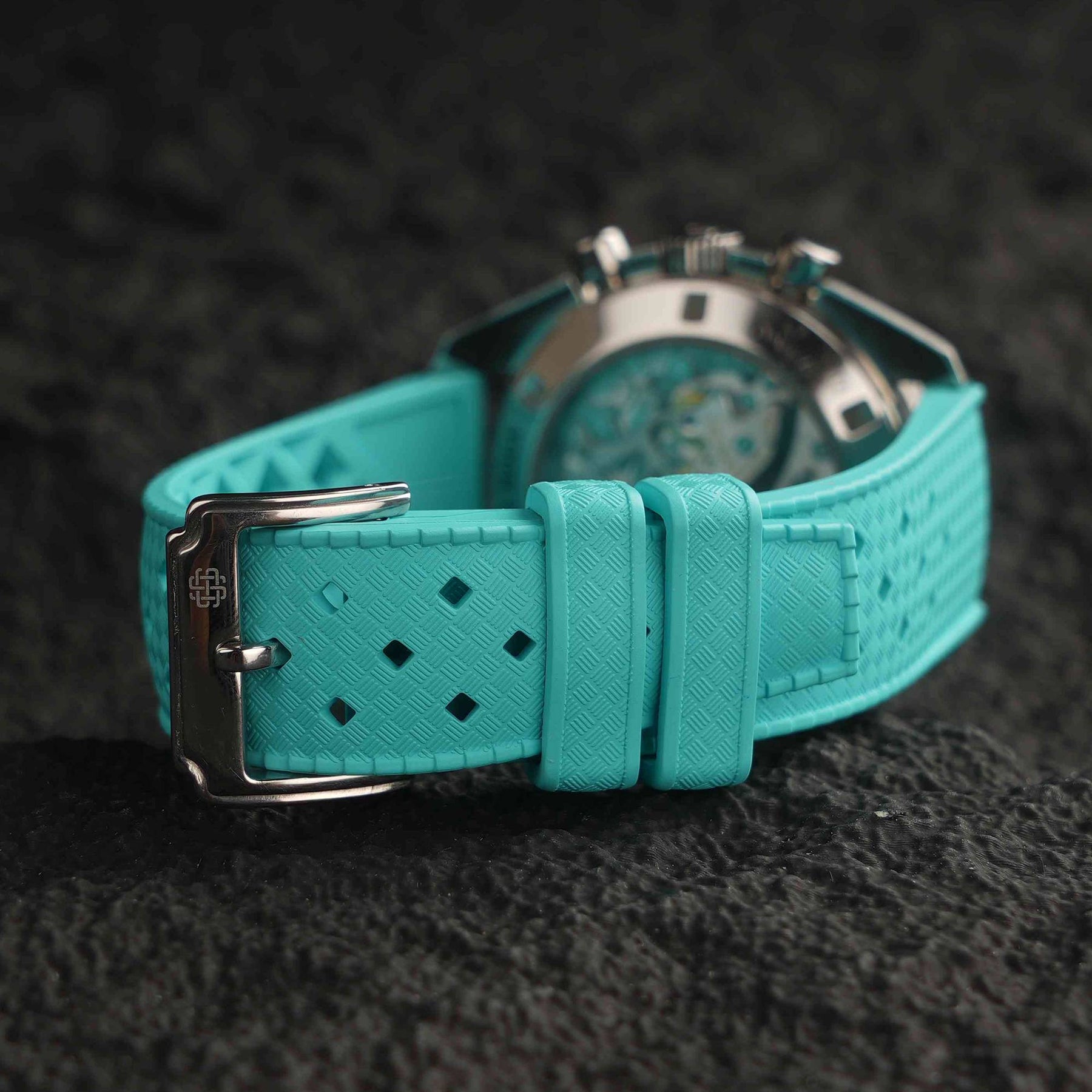 【TROPIC-FKM】Ice Blue DAI-EL™ Airflow Rubber Strap
