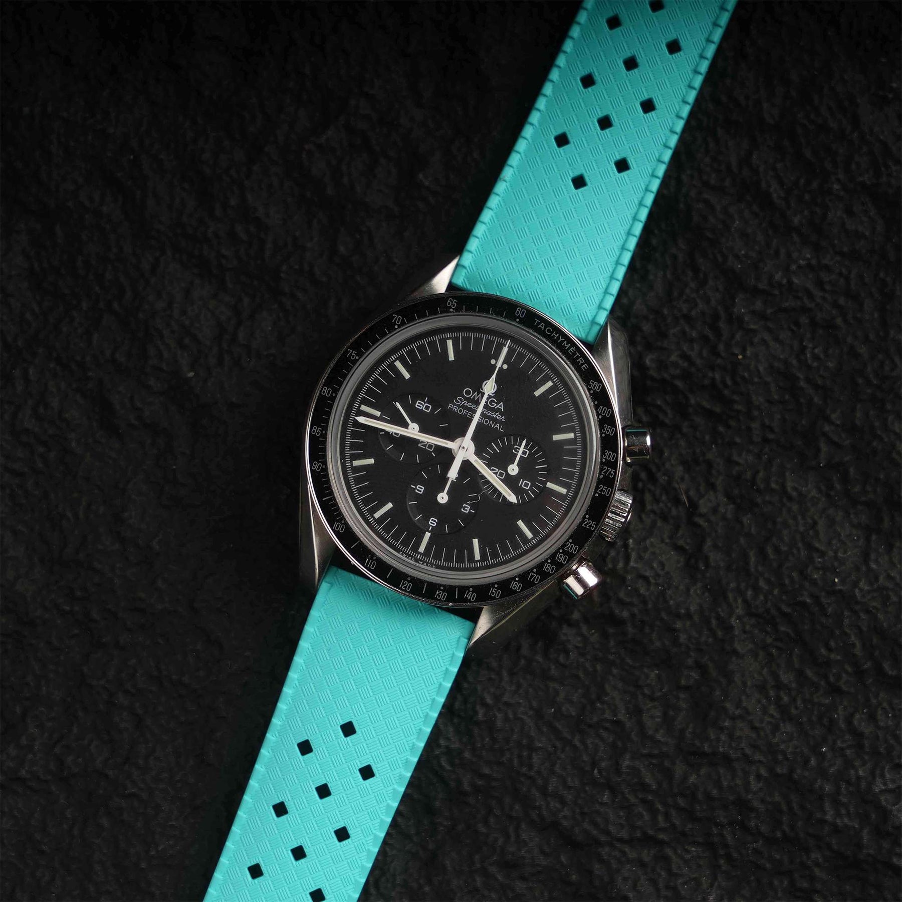 【TROPIC-FKM】Ice Blue DAI-EL™ Airflow Rubber Strap