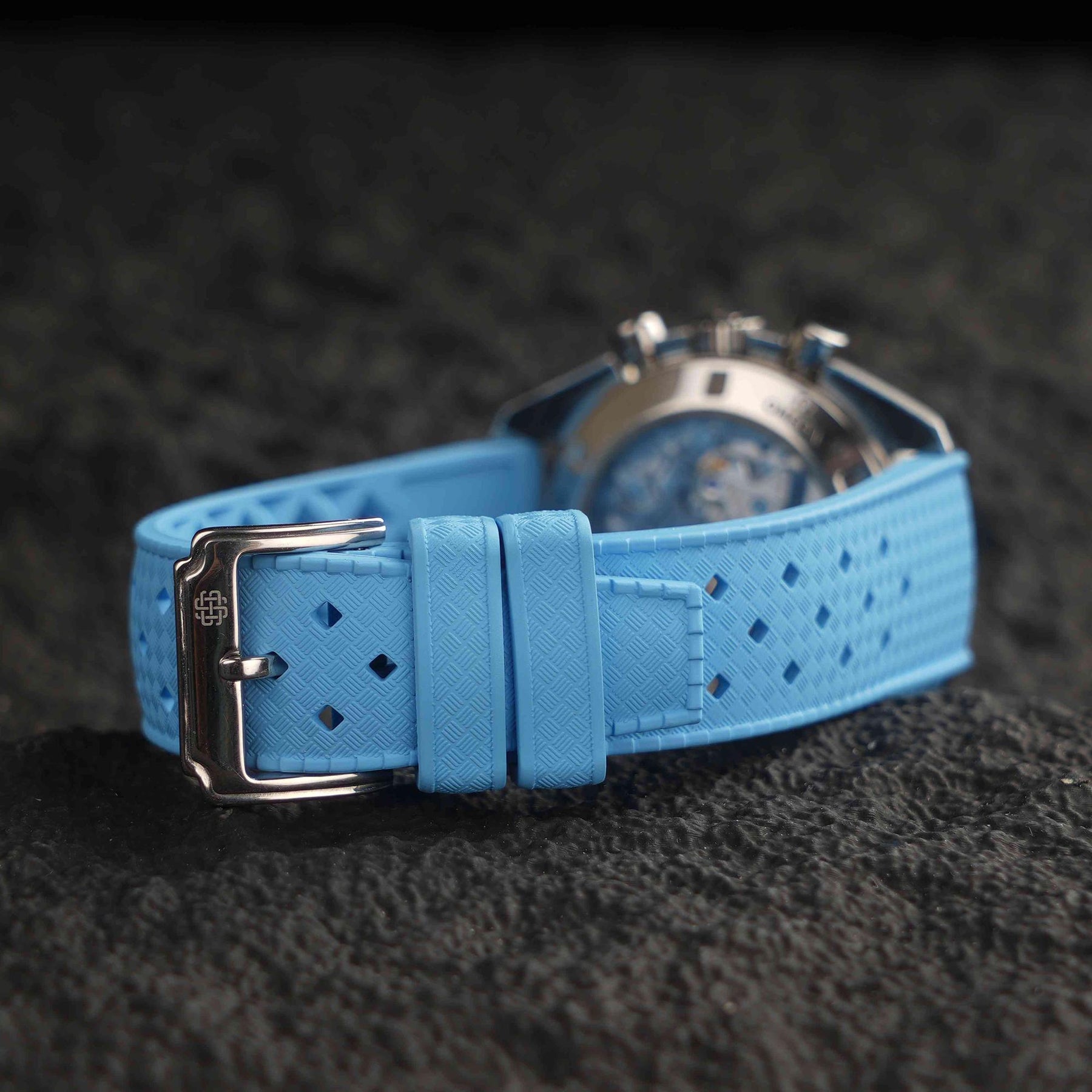 【TROPIC-FKM】Sky Blue DAI-EL™ Airflow Rubber Strap