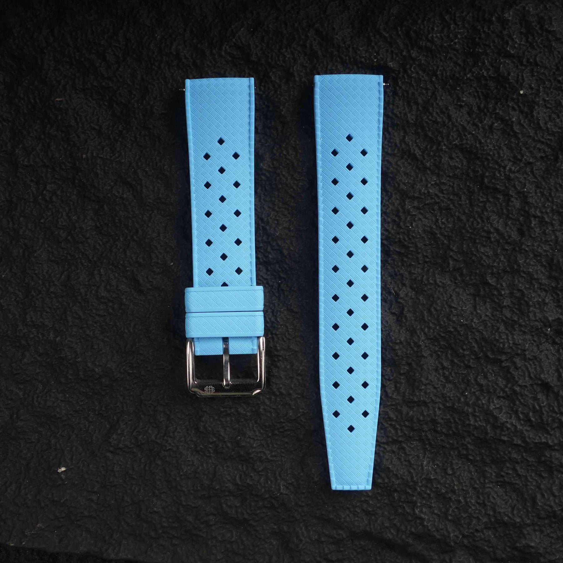 【TROPIC-FKM】Sky Blue DAI-EL™ Airflow Rubber Strap