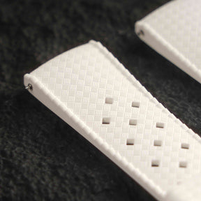 【TROPIC-FKM】White DAI-EL™ Airflow Rubber Strap
