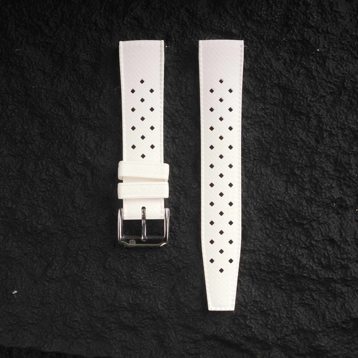 【TROPIC-FKM】White DAI-EL™ Airflow Rubber Strap
