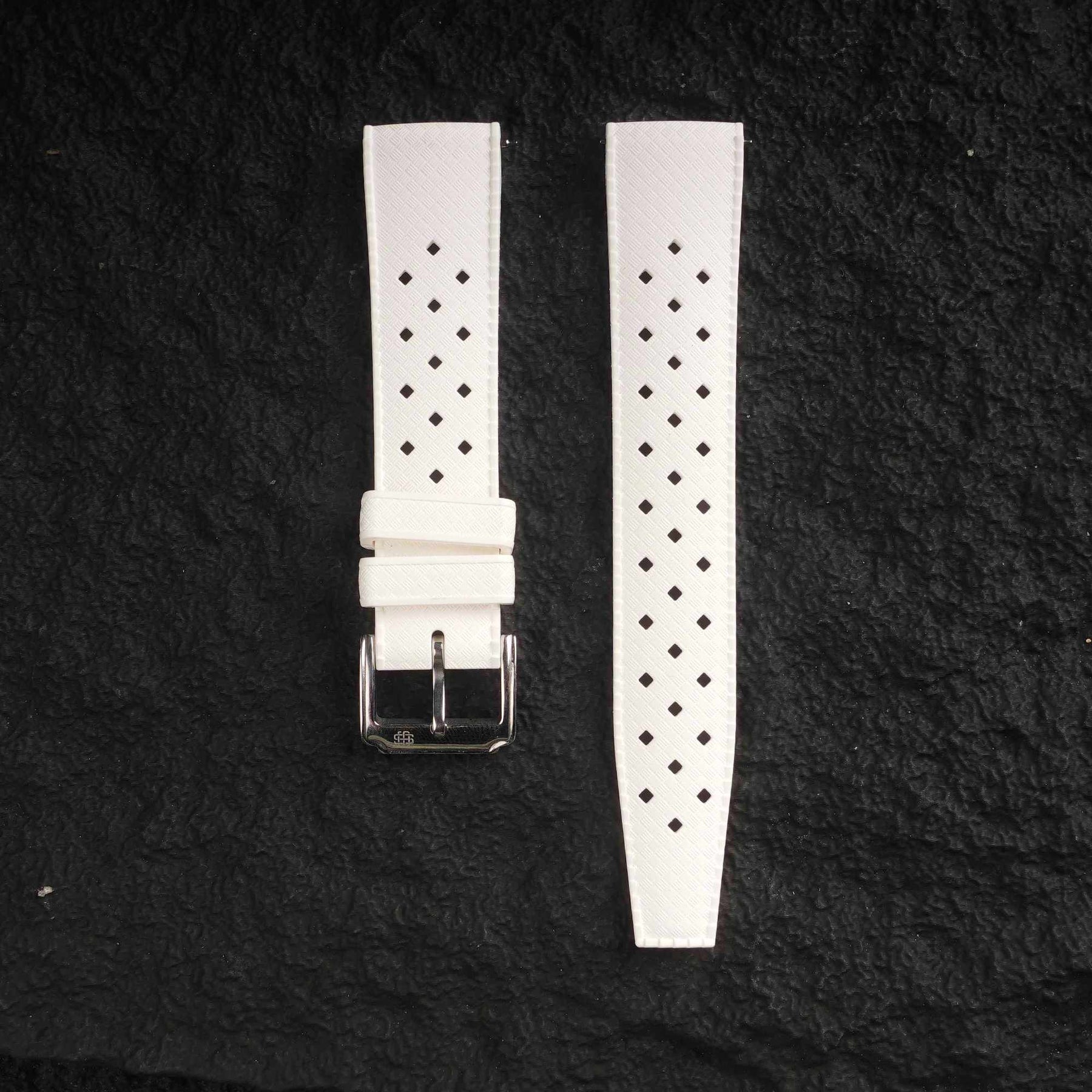 【TROPIC-FKM】White DAI-EL™ Airflow Rubber Strap