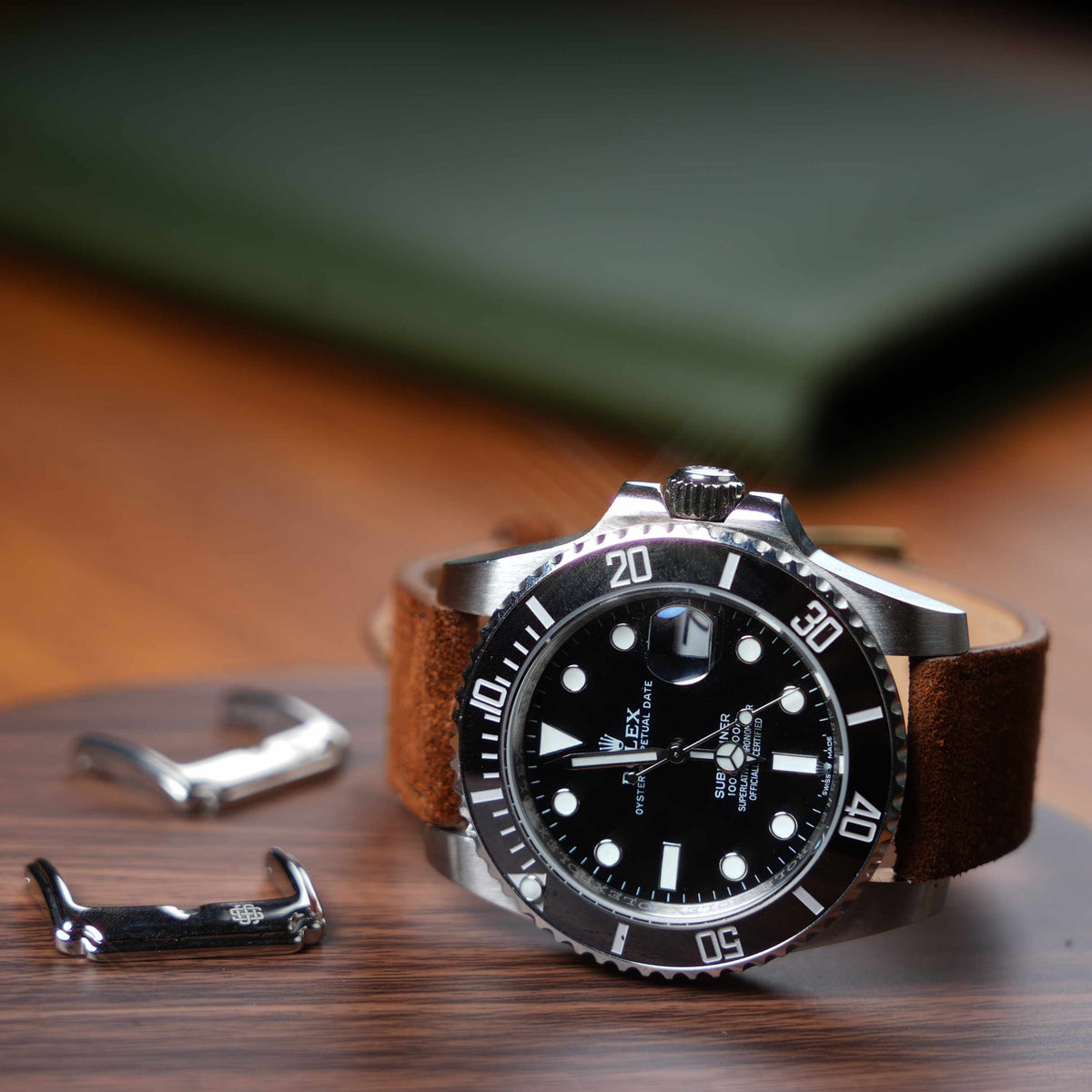 【Suede】Whiskey Brown Nubuck Vintage Strap