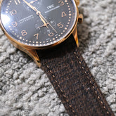 (New in) Dark Brown Flannel Watch Strap