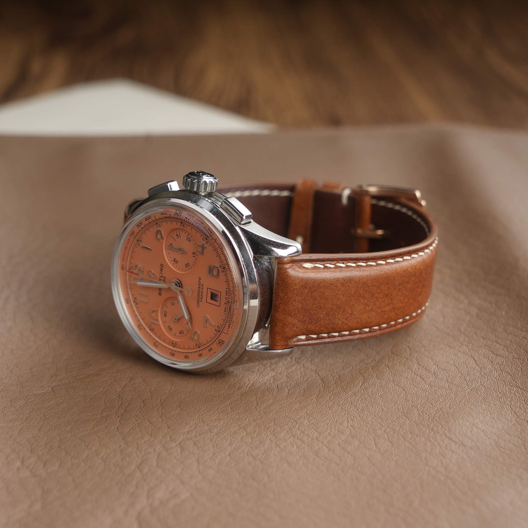 【Tanneries HAAS】Luxury Brown Italian Leather Strap