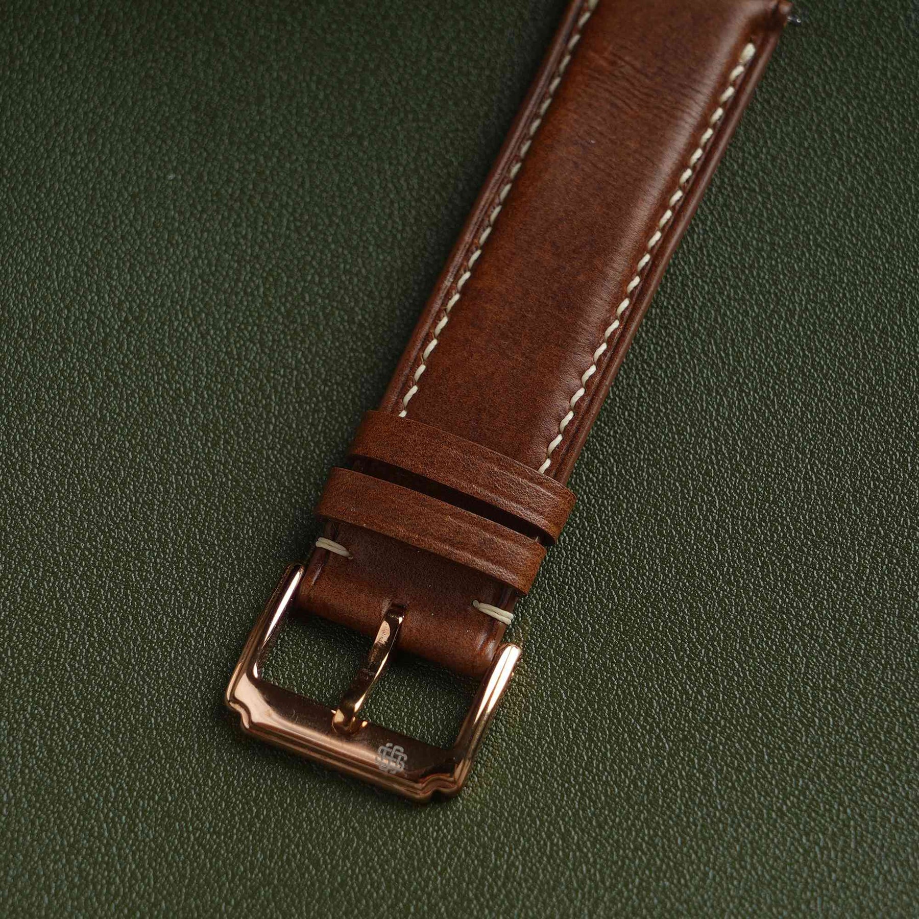 【Tanneries HAAS】Luxury Brown Italian Leather Strap