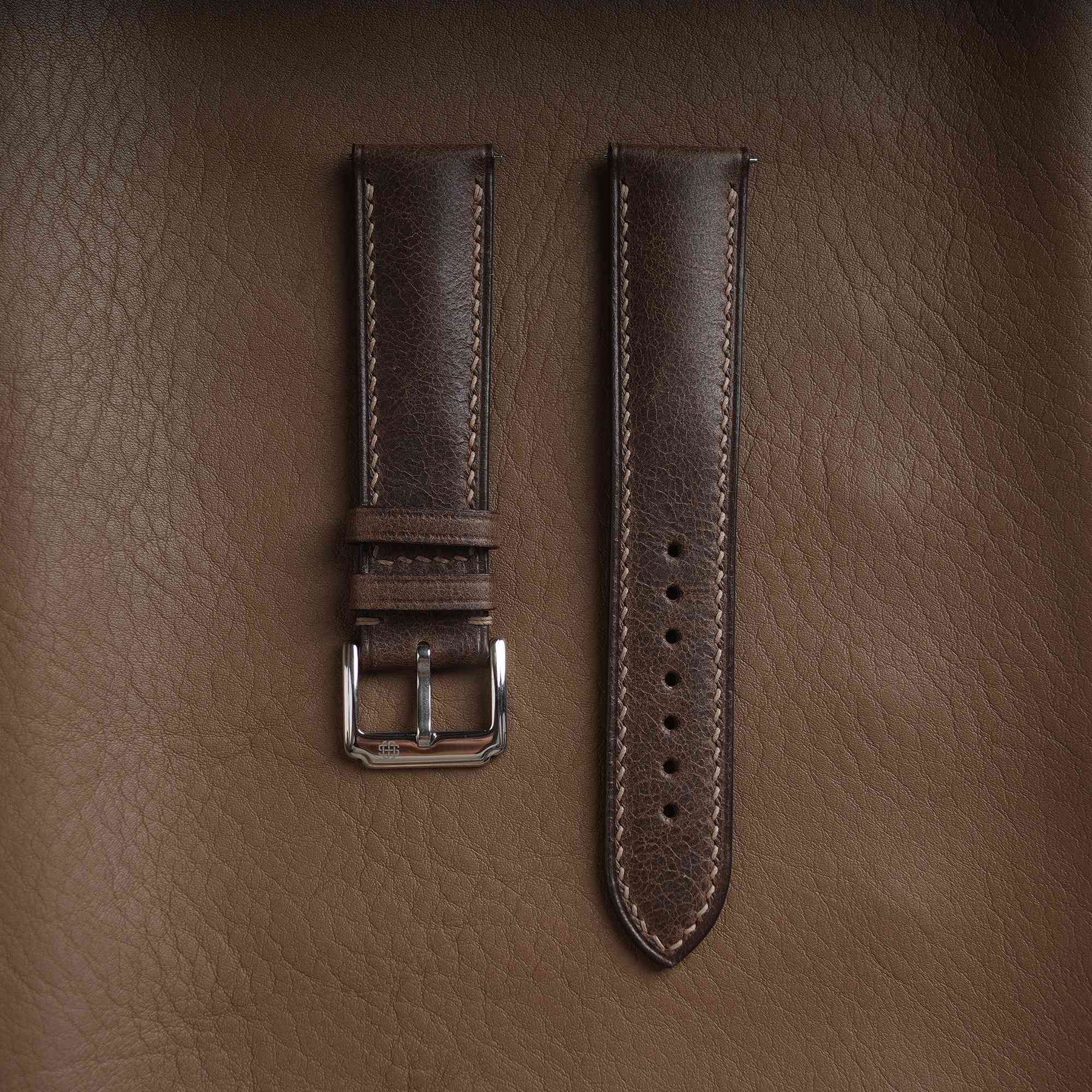 【Tuscania】Deep Brown Italian Cowhide Strap