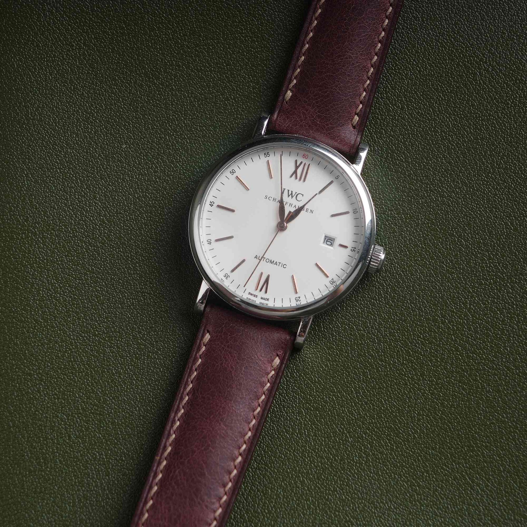 【Tuscania】Wine Red Italian Cowhide Strap