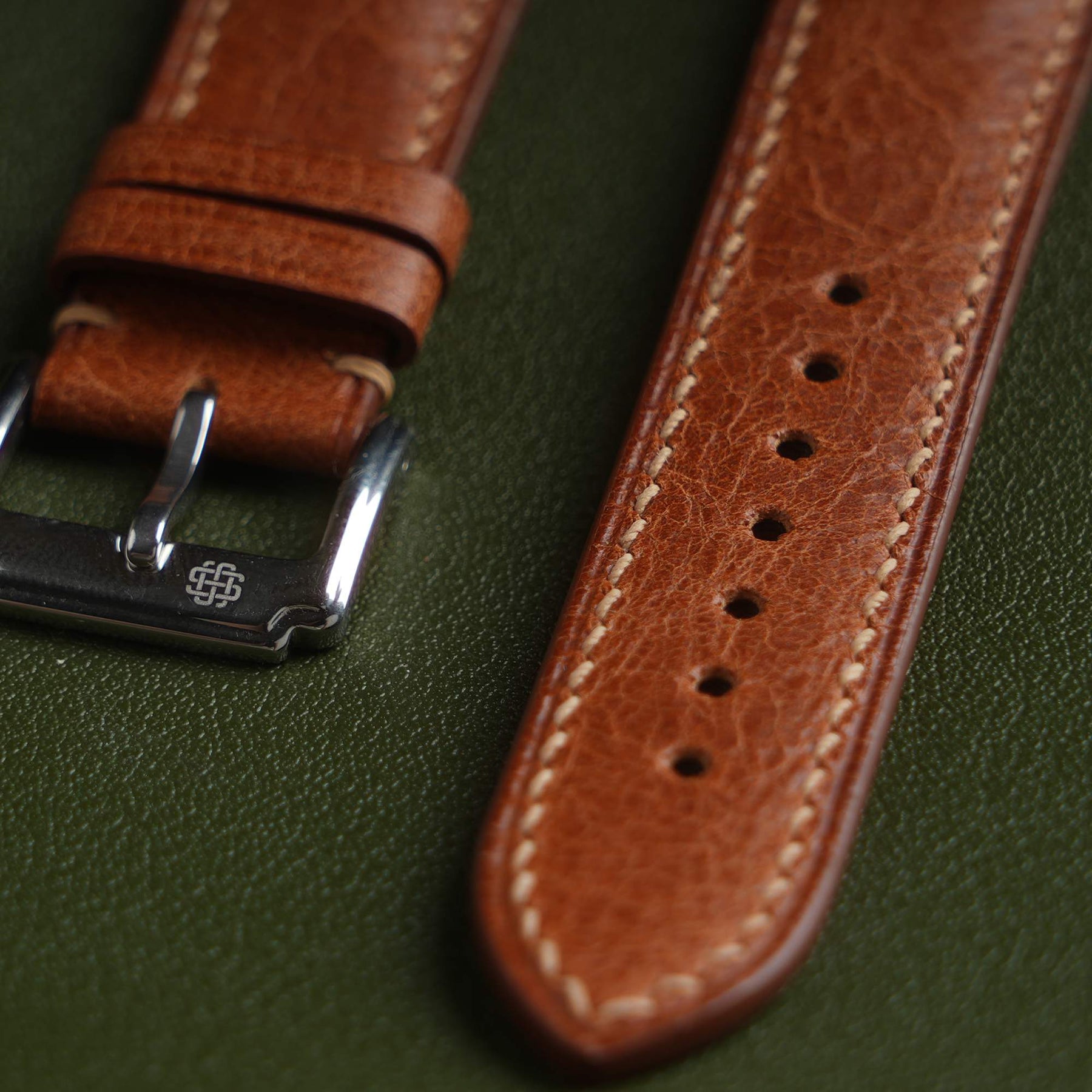 【Tuscania】Cognac Italian Cowhide Strap