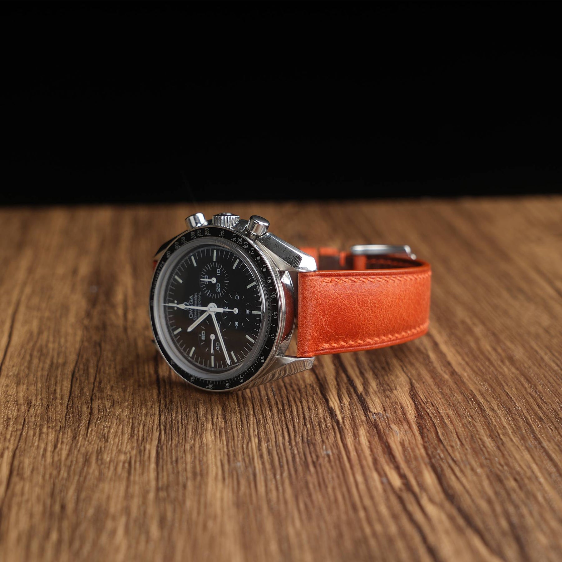 Tuscania Orange Italian Goat Strap