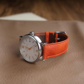 Tuscania Orange Italian Goat Strap