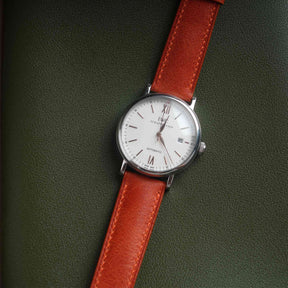Tuscania Orange Italian Goat Strap