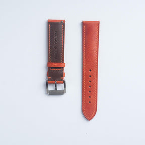 Tuscania Orange Italian Goat Strap