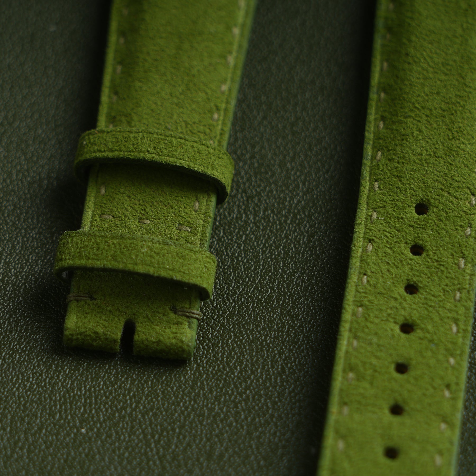 Alcantara® Racing Green Watch Strap