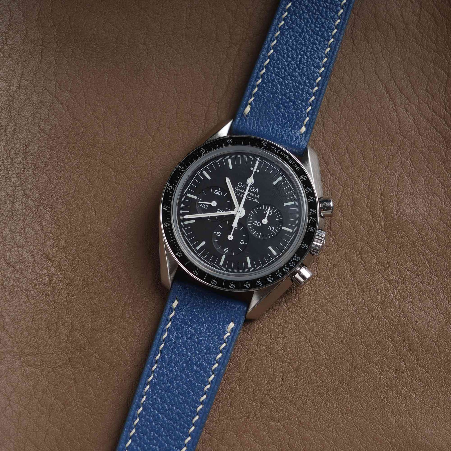 【Saffiano】Royal Blue French Goatskin Strap