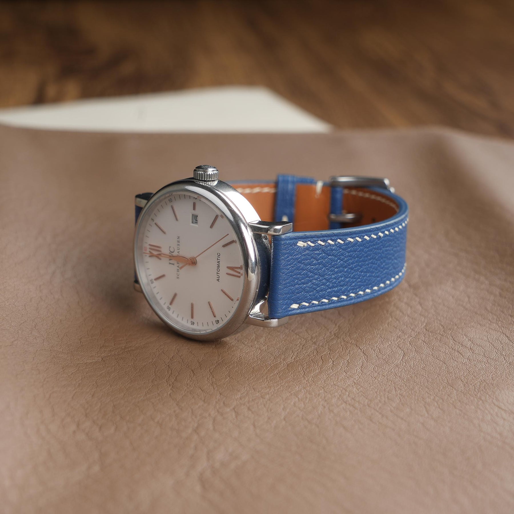 【Saffiano】Royal Blue French Goatskin Strap