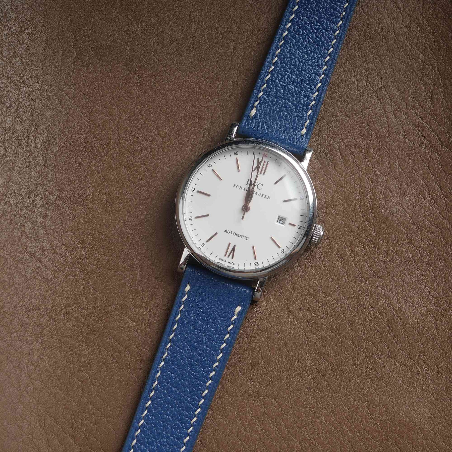 【Saffiano】Royal Blue French Goatskin Strap