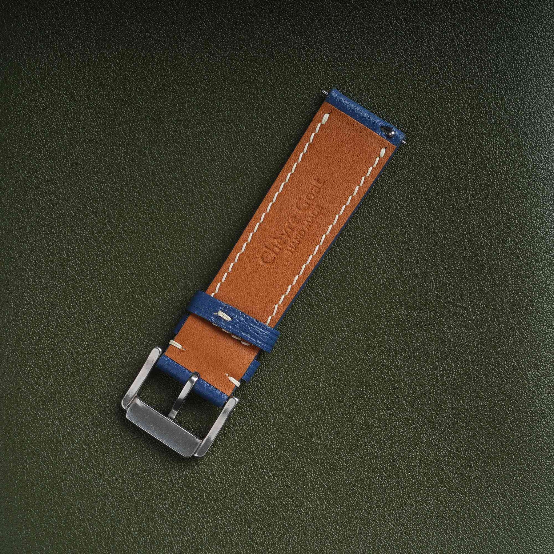 【Saffiano】Royal Blue French Goatskin Strap