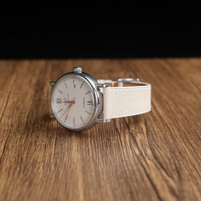 【Saffiano】Blanc French Goatskin Strap