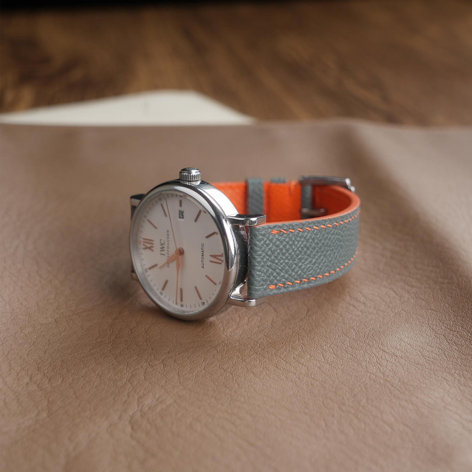 【Epsom】Stone Grey Calfskin Strap