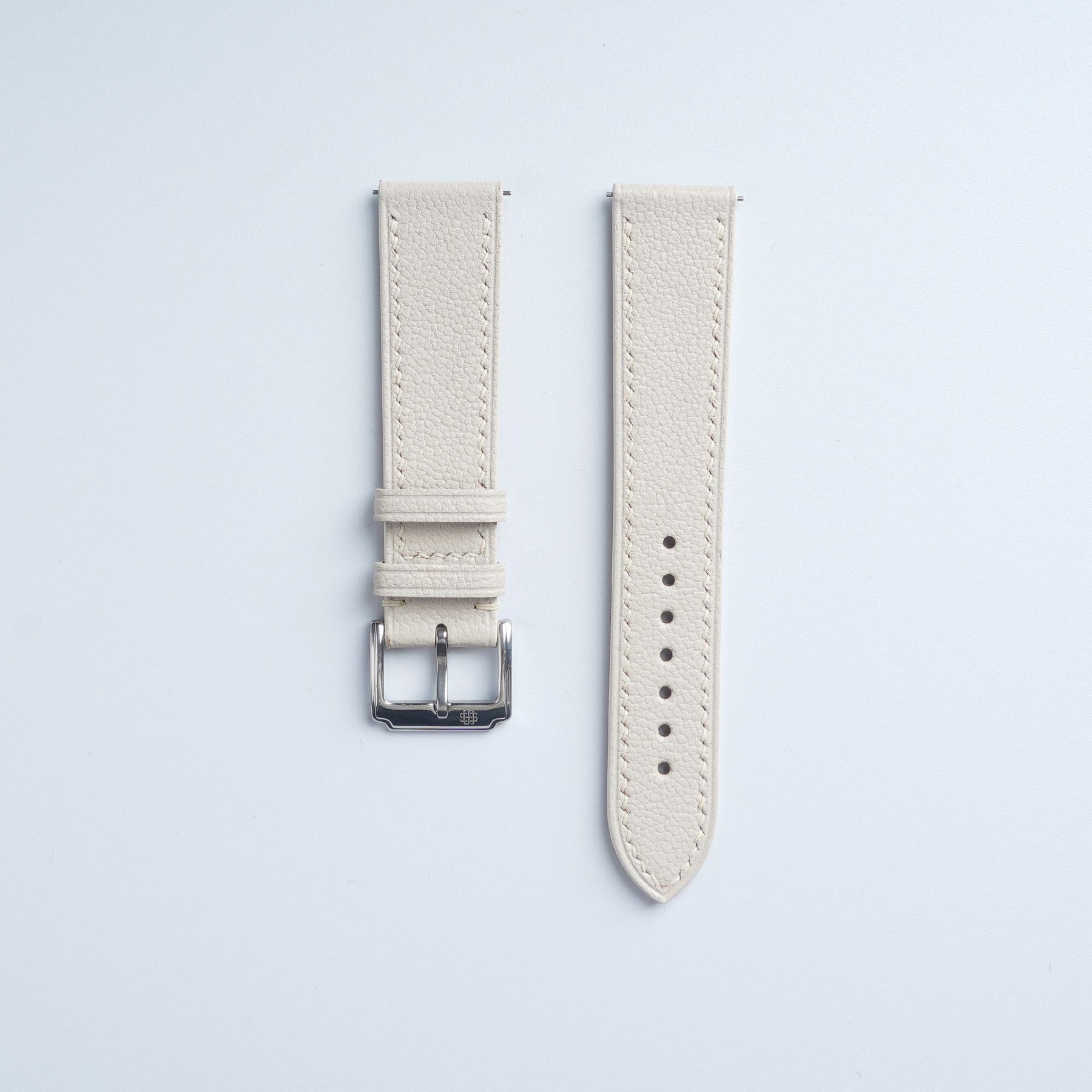 【Saffiano】Blanc French Goatskin Strap