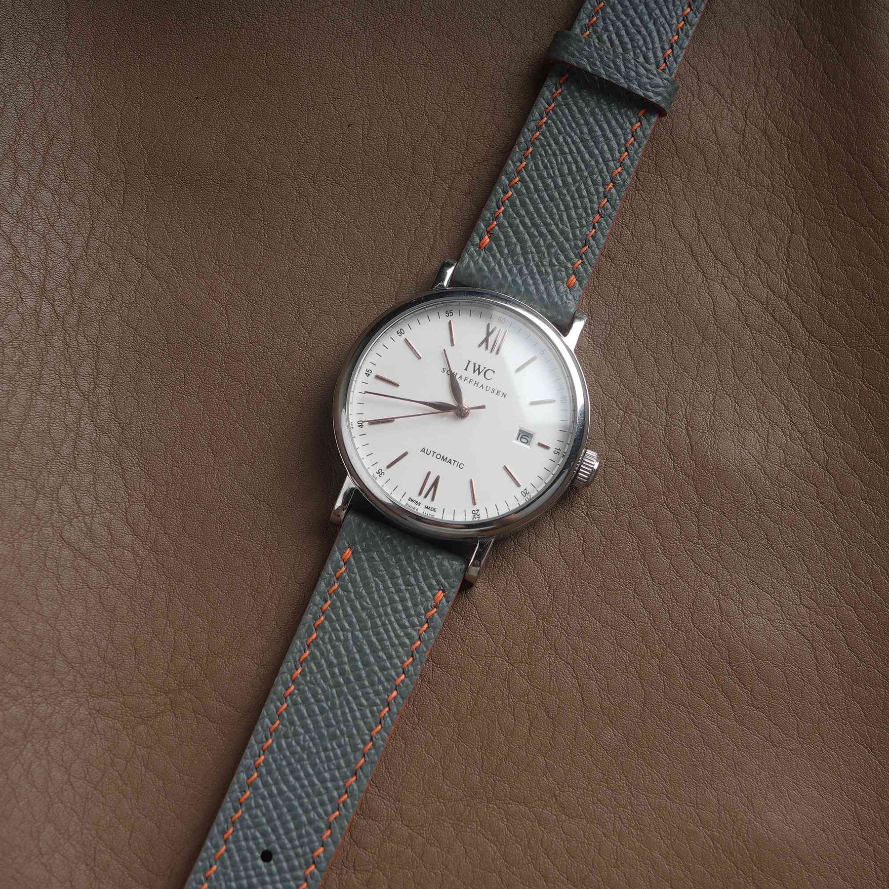 【Epsom】Stone Grey Calfskin Strap