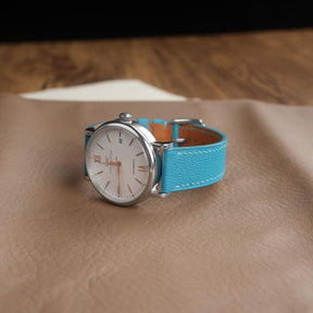 【Saffiano】Tiffany Blue French Goatskin Strap