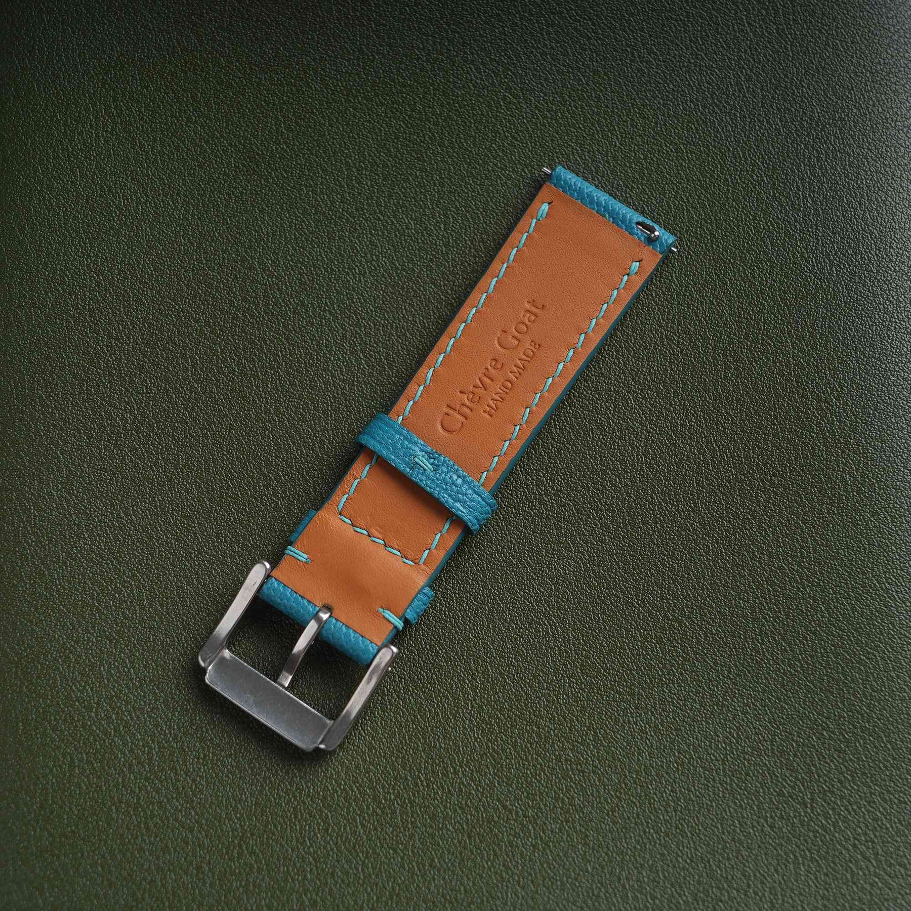 【Saffiano】Tiffany Blue French Goatskin Strap