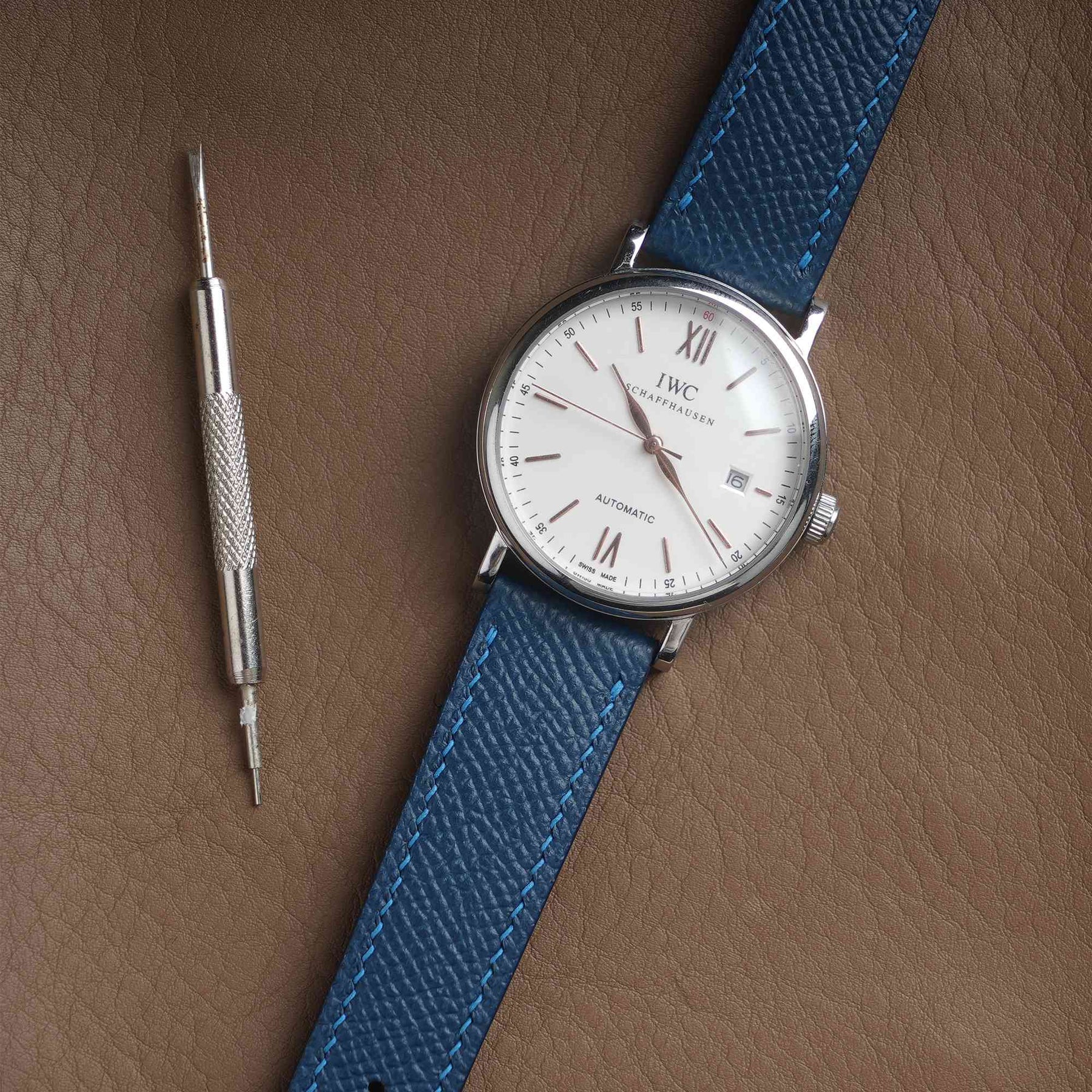 【Epsom】Navy Calfskin Strap